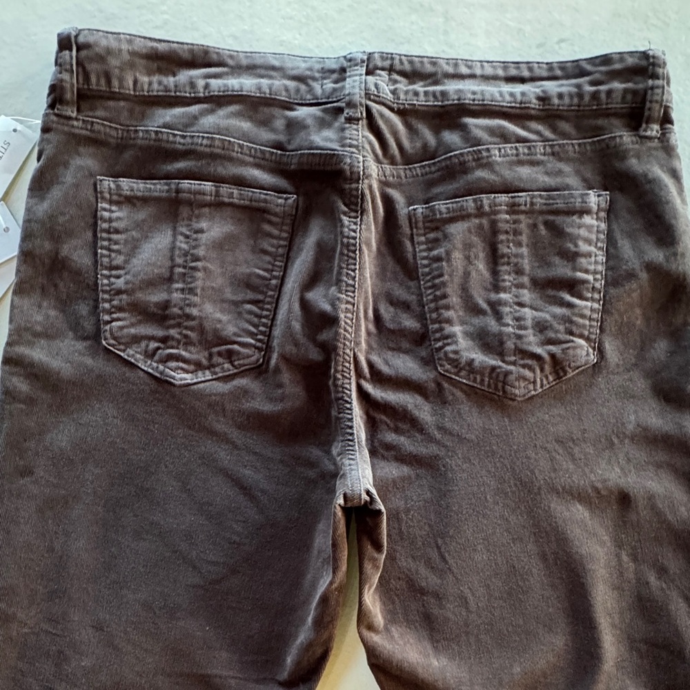 NWT Brown Corduroy Prosperity Shiela Jeans Tapered Leg (32/14) - Picture 12 of 14